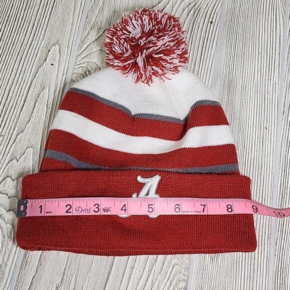 Top of The World Alabama Knit Hat with Pom Roll Tide Beanie - Picture 4 of 6